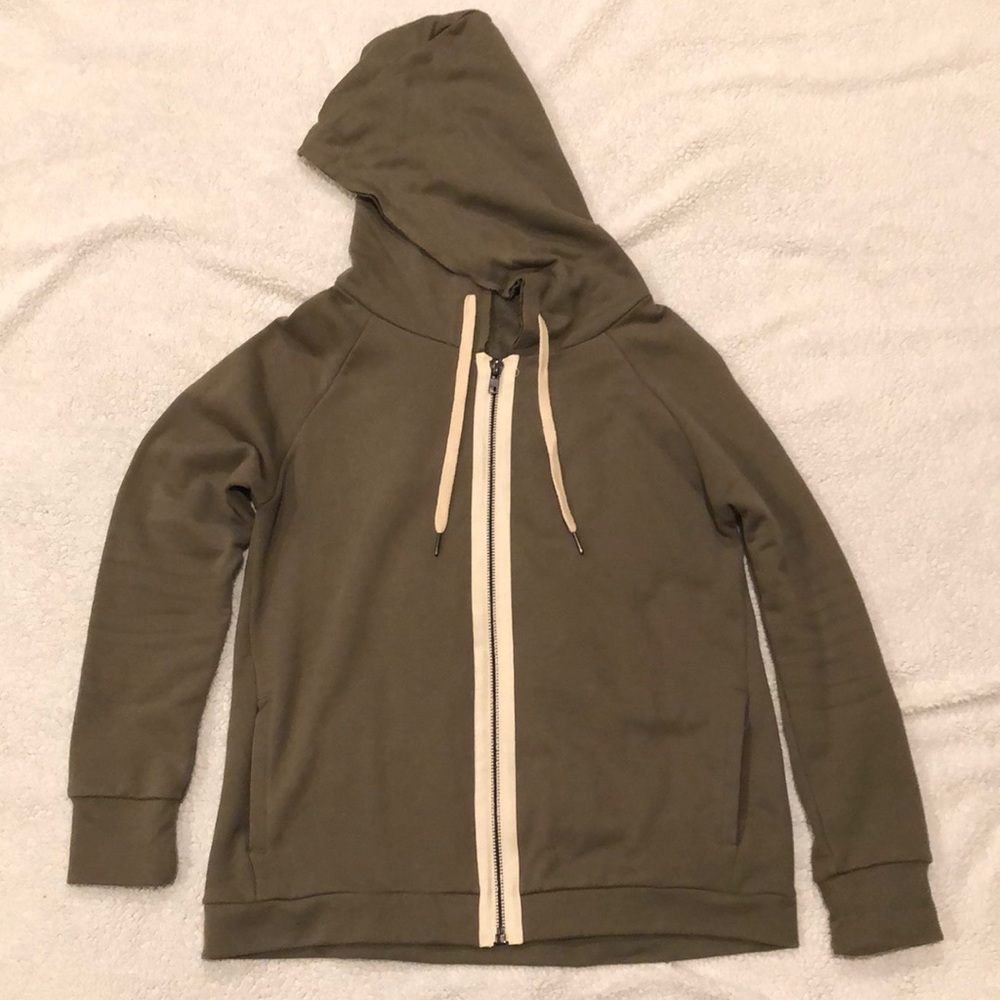 Zip up hooded sweatshirt
